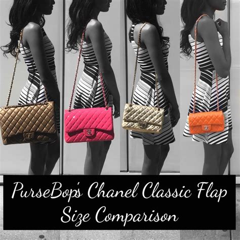 chanel cf size|Chanel Classic Flap Bag Size Comparis.